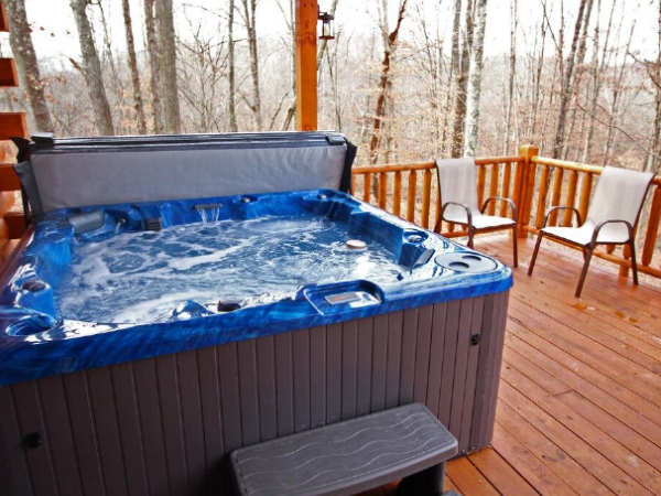bubbly hot tub water