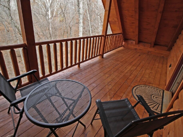 Cabin deck with panoramic views